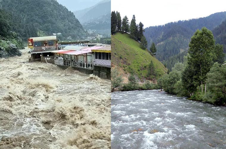 آزاد کشمیر اور سوات میں طوفانی بارشوں سے نظام درہم برہم، سیلاب کا خطرہ