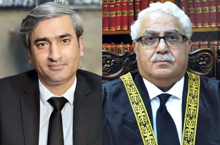 جسٹس مظاہر نقوی کے بیٹوں کی وکیل میاں داؤد کیخلاف ہتک عزت کے دو مقدمات کی درخواست