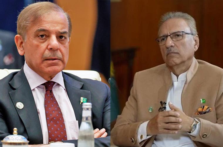 ایک سابق وزیر اعظم کیساتھ بدسلوکی ہوئی ہے: صدر مملکت کا شہباز شریف کو خط