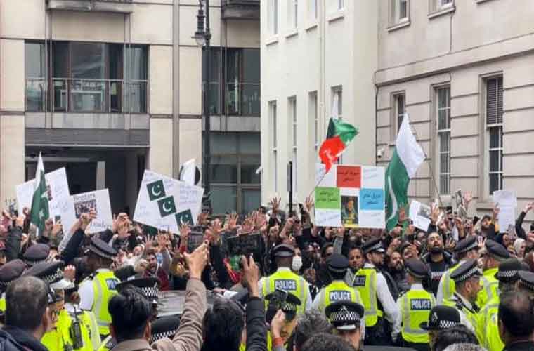 نواز شریف کی لندن رہائشگاہ کے قریب احتجاج پر پابندی