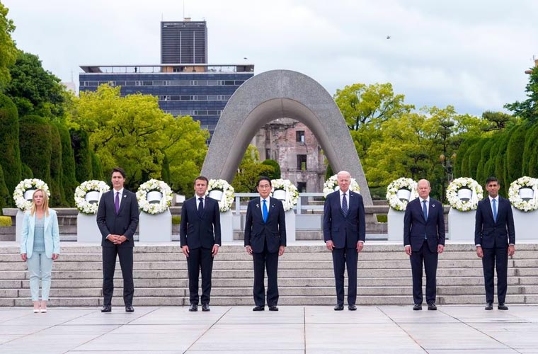 جاپان میں جی سیون اجلاس، امریکہ کا نئی پابندیوں کا فیصلہ، ہدف روس کی جنگی مشین ہوگی