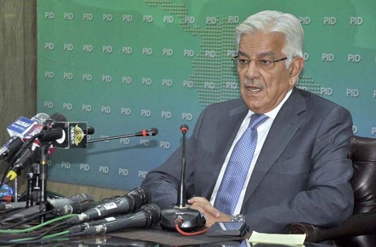 ایک شخص نے صرف اپنے اقتدار کیلئے آرمی تنصیبات پر حملہ کیا: خواجہ آصف