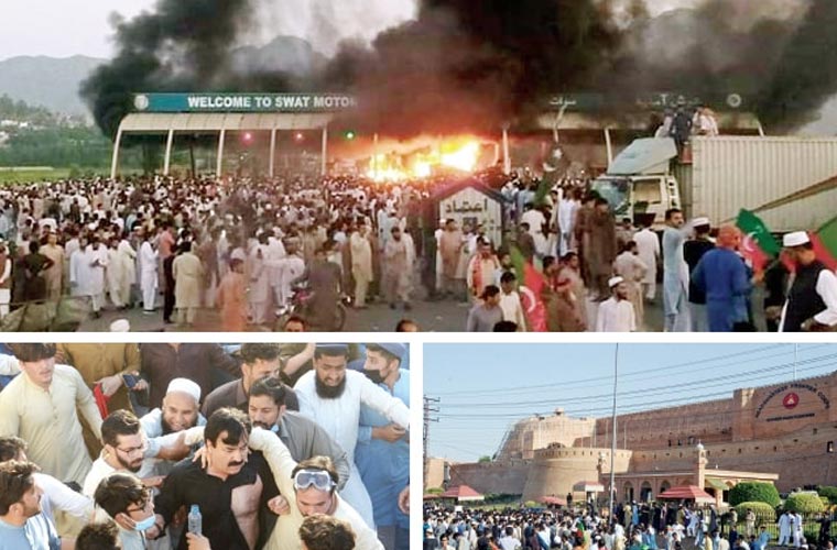 خیبر پختونخوا میں جلاؤ گھیراؤ میں ملوث گرفتار افراد کی تعداد ڈھائی ہزار سے زائد ہوگئی