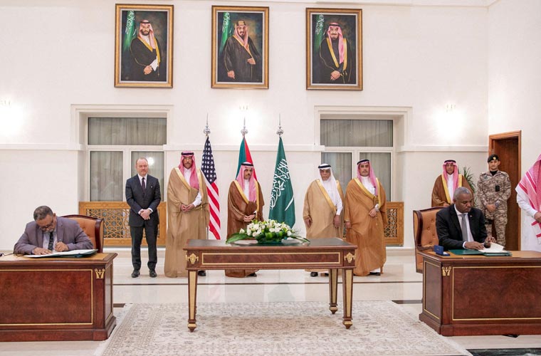 سوڈانی متحارب دھڑوں کے درمیان سات روزہ جنگ بندی کے معاہدے پر دستخط