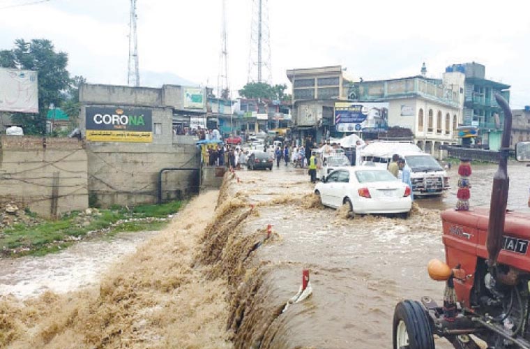 خیبرپختونخوا میں طوفانی بارشوں سے تباہی، 19 افراد جاں بحق، 115 سے زائد زخمی