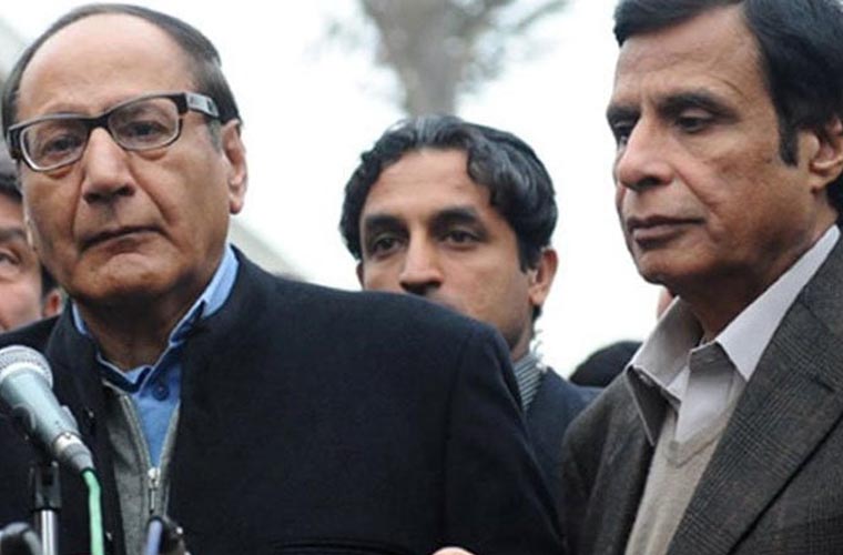 چودھری شجاعت حسین کی کیمپ جیل میں پرویز الہٰی سے ملاقات