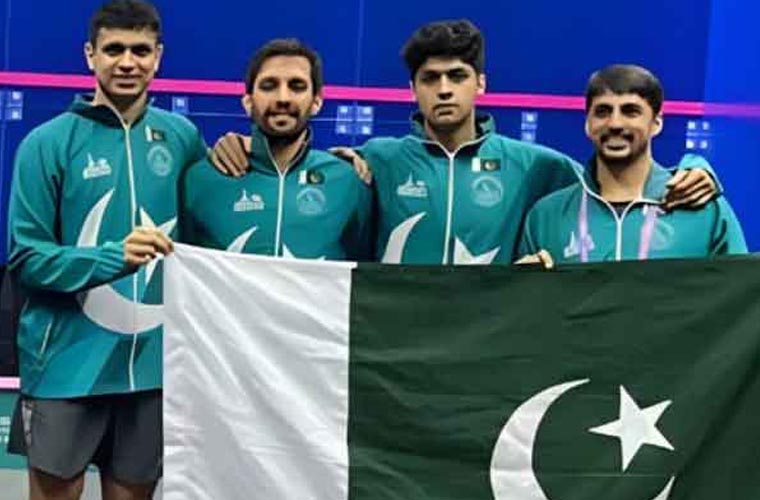 ایشین گیمزاسکواش؛ پاکستان مینز ٹیم فائنل میں پہنچ گئی