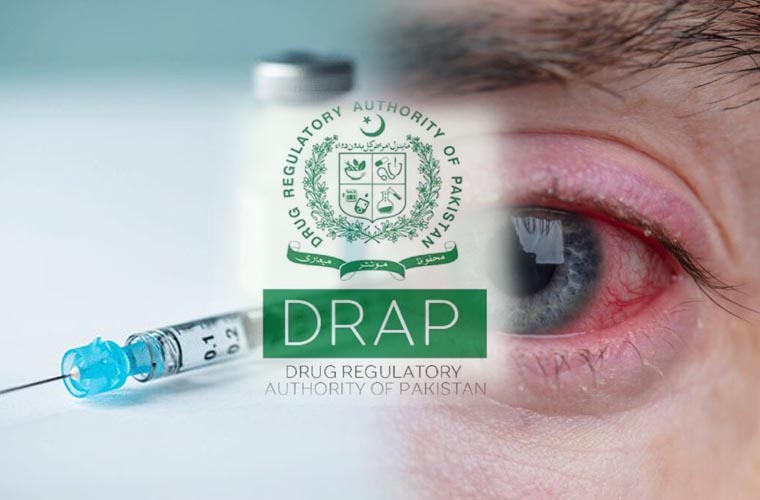 ایوسٹین انجکشن کا امراض چشم میں استعمال غیر قانونی ہے: ڈریپ