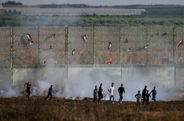 غزہ میں اسرائیل سرحد کے قریب دھماکا، 5 فلسطینی جاں بحق