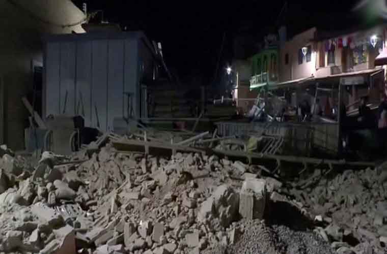 مراکش میں تباہ کن زلزلے : 600سے زائد افراہلاک ، آفٹر شاکس جاری