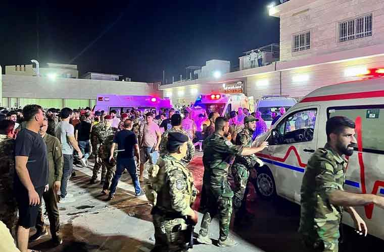 عراق: شادی کی تقریب میں آتشزدگی، 100 سے زائد افراد ہلاک