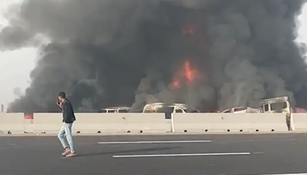 مصر کے ہائی وے پر خوفناک حادثہ، 32 افراد ہلاک، 60 زخمی