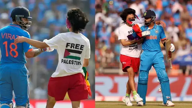 ورلڈکپ فائنل میں فلسطینی پرچم والی شرٹ پہنے گراؤنڈ میں انٹری دینے والا شخص آخر تھا کون ؟