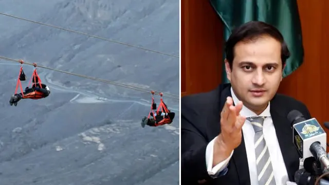 میئر کراچی مرتضیٰ وہاب نے سفاری پارک میں زپ لائن کا افتتاح کردیا