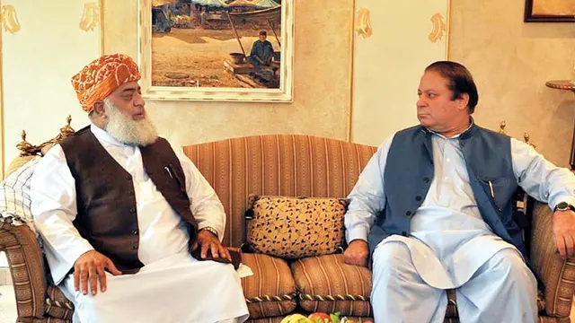 نواز شریف اور مولانا فضل الرحمان کی ملاقات، سیٹ ایڈجسٹمنٹ پر گفتگو