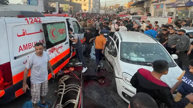 غزہ میں ہلال احمر کی ایمبولینس پر میزائل حملہ،4افراد شہید