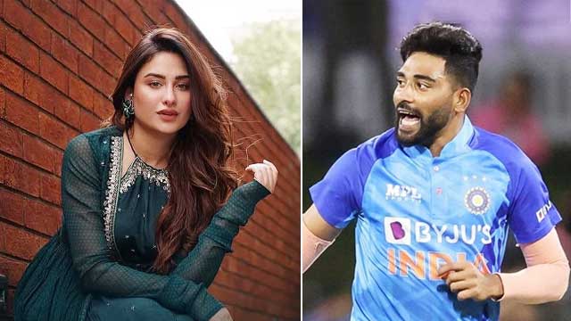 کوہلی، انوشکا کے بعد سراج اور ماہرہ کے درمیان قربتیں بڑھنے لگیں