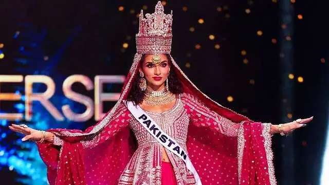 دلہن کا لباس پہن کر مِس یونیورس مقابلوں میں پاکستانی ماڈل کی شرکت