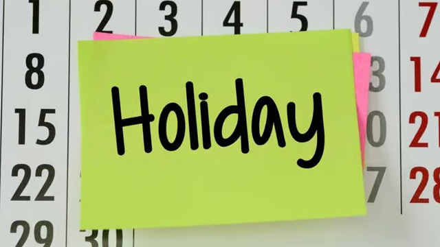 یکم جنوری کو عام تعطیل کا اعلان