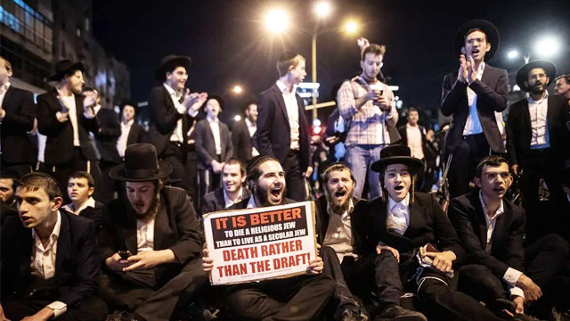 "بےروزگار یہودیوں کو فوج میں بھرتی نہ ہوں”