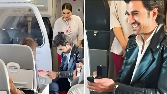 کئی ہزار فٹ بلندی پر اداکار نے جہاز میں لڑکی کو شادی کی پیشکش کردی