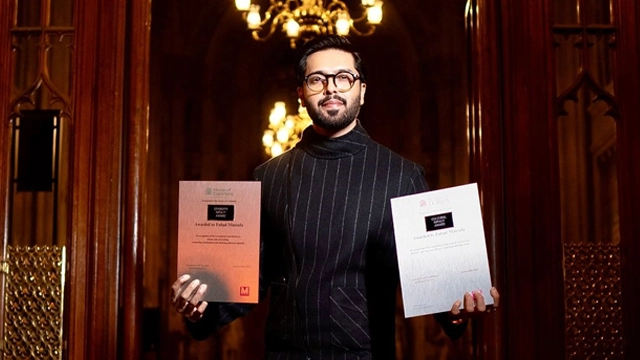 فہد مصطفیٰ کو برطانوی پارلیمنٹ نے دو ایوارڈز سے نواز دیا