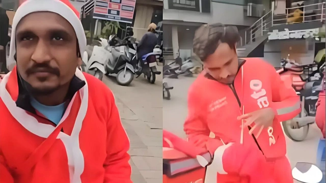 ویڈیو: بھارتی انتہا پسندوں نے ڈلیوری رائیڈر سے ’سانتا کلاز کاسٹیوم‘ اتروا دیا