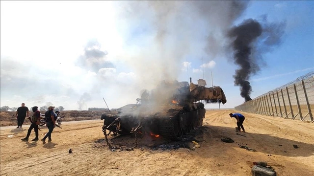 حماس نے اسرائیلی ہیلی کاپٹر اور ٹینکوں کو تباہ کردیا