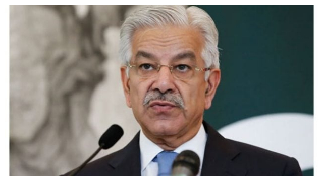 Palestinians are eating sweets and we are protesting, says Defense Minister Khawaja Asif