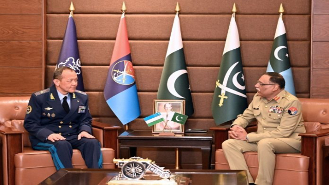 چیئرمین جوائنٹ چیفس آف اسٹاف کمیٹی سے ازبک نائب وزیر دفاع کی ملاقات؛ دو طرفہ باہمی دلچسپی کے امور پر تبادلہ خیال