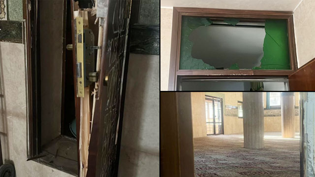 اسرائیلی فوج نے مسجد کی توہین کرکے دروازوں کو دھماکے سے اڑادیا