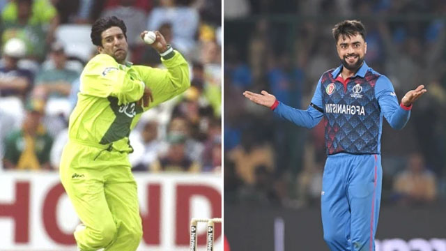 راشد خان سوئنگ کے سلطان "وسیم اکرم” سے بڑے کرکٹر قرار