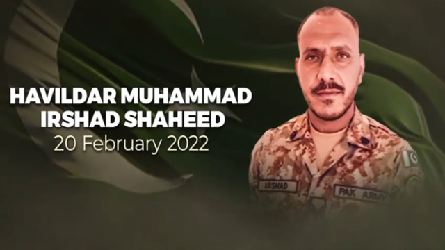 شہدائے پاکستان کو سلام، حوالدار محمد ارشاد شہید