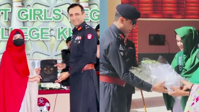 آئی جی ایف سی بلوچستان (ساؤتھ) کا گورنمنٹ گرلز ڈگری کالج خاران کا دورہ