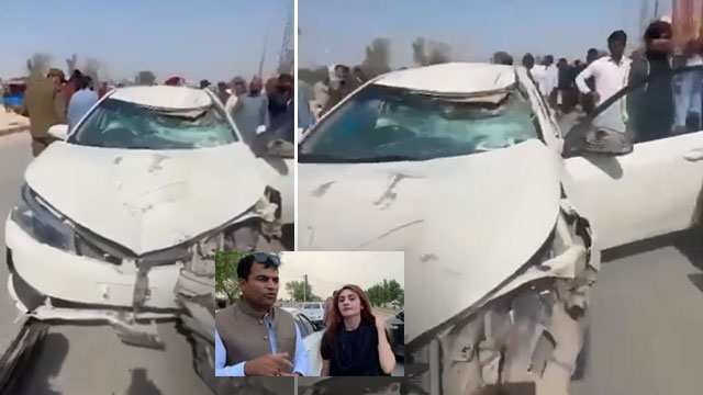 ٹک ٹاکر دانیہ شاہ اور انکے شوہر کی گاڑی کو خوفناک حادثہ