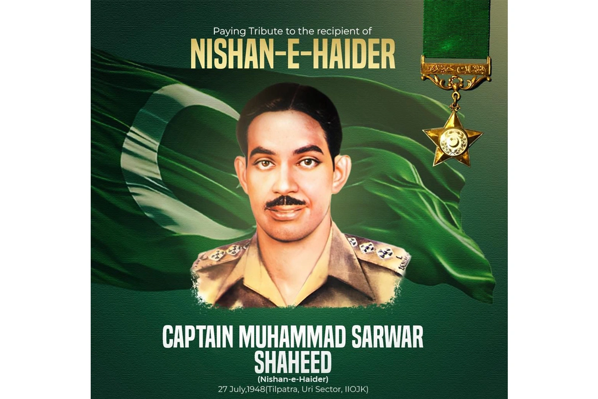 کیپٹن راجا سرور شہید کا آج 77 واں یوم شہادت منایا جا رہا ہے