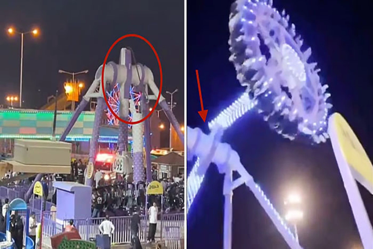 سعودیہ: پارک میں جھولا 2 ٹکڑے ہونے کی خوف ناک ویڈیو وائرل، 23 افراد زخمی