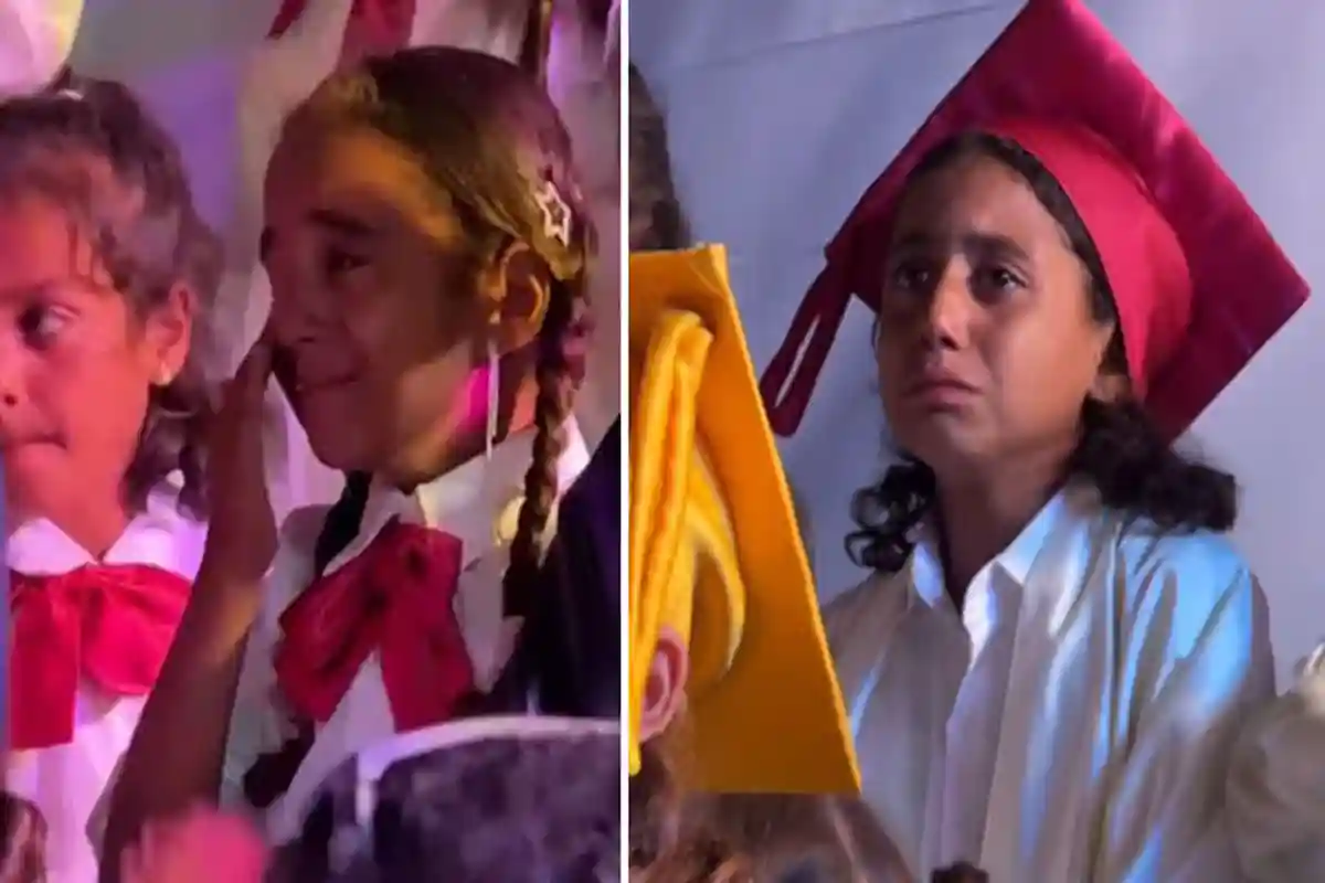 غزہ میں یتیم فلسطینی بچوں کے گریجویشن کی تقریب آنسوؤں میں تبدیل