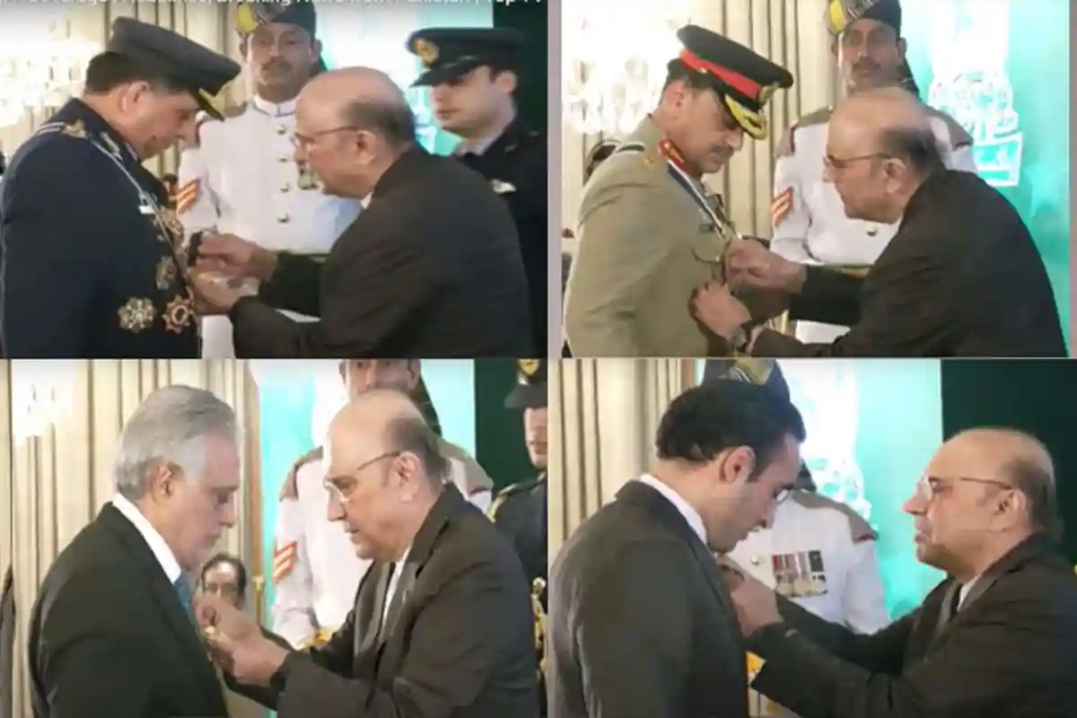 معرکہ حق میں بھارت کو شکست: فیلڈ مارشل، ائیر چیف، وفاقی وزراء اور بلاول کو اعلیٰ اعزازات سے نواز دیا گیا