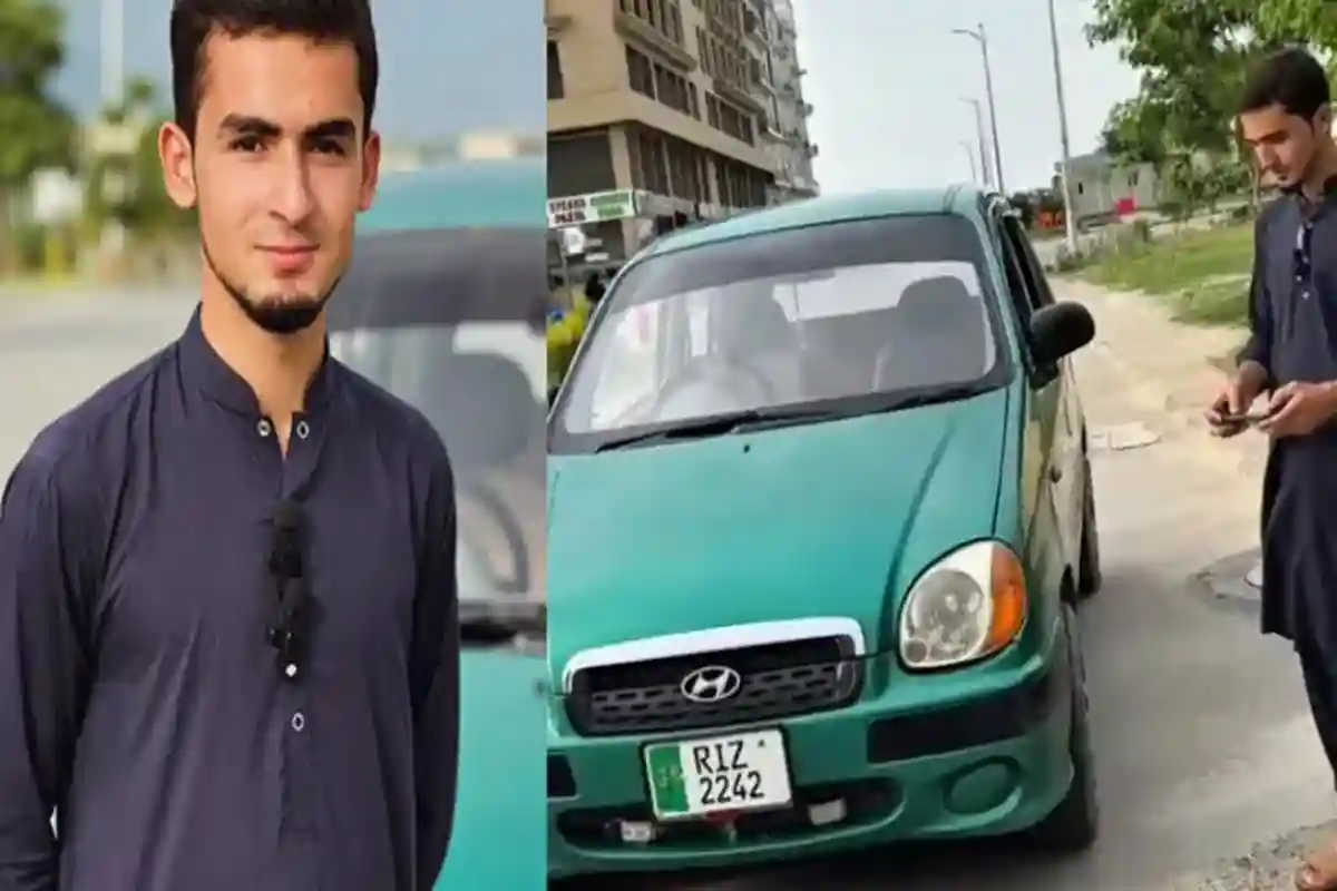 موبائل ایپ کے ذریعے کار چلانے کا کارنامہ