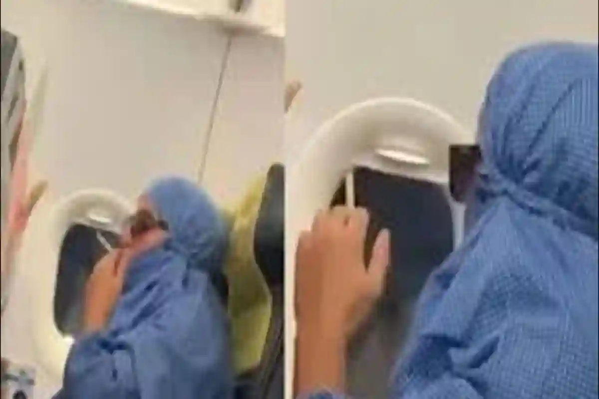 خاتون کی دوران پرواز سگریٹ پینے کی ویڈیو وائرل