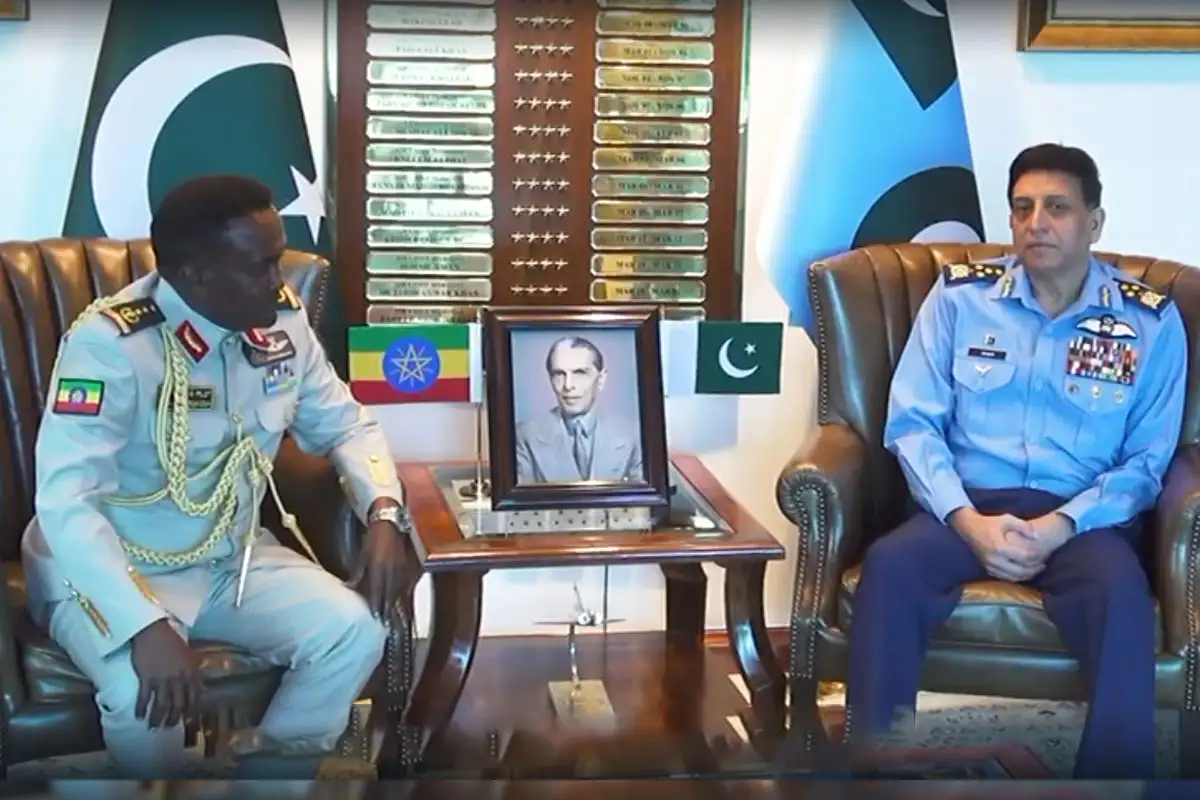 کمانڈر ایتھوپین ایئرفورس کا ایئرہیڈکوارٹرز اسلام آباد کا دورہ