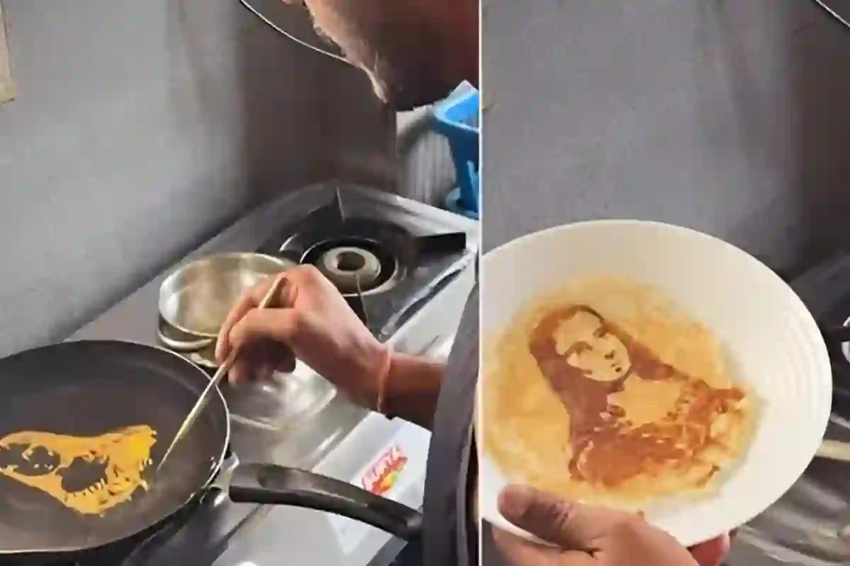 مونا لیزا کا روپ دھارنے والا آملیٹ انٹرنیٹ پر وائرل