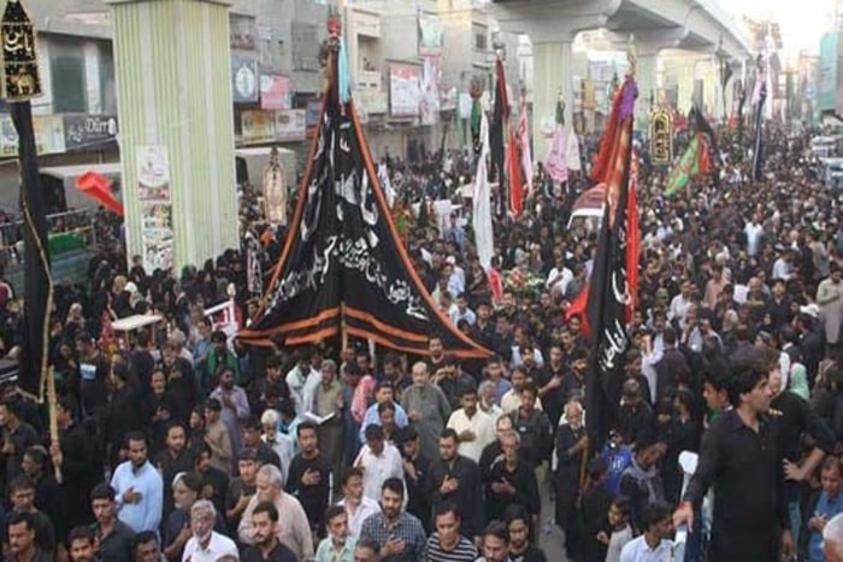 کراچی: چپ تعزیے کا پہلا جلوس نشتر پارک سے برآمد، سیکیورٹی کے سخت انتظامات