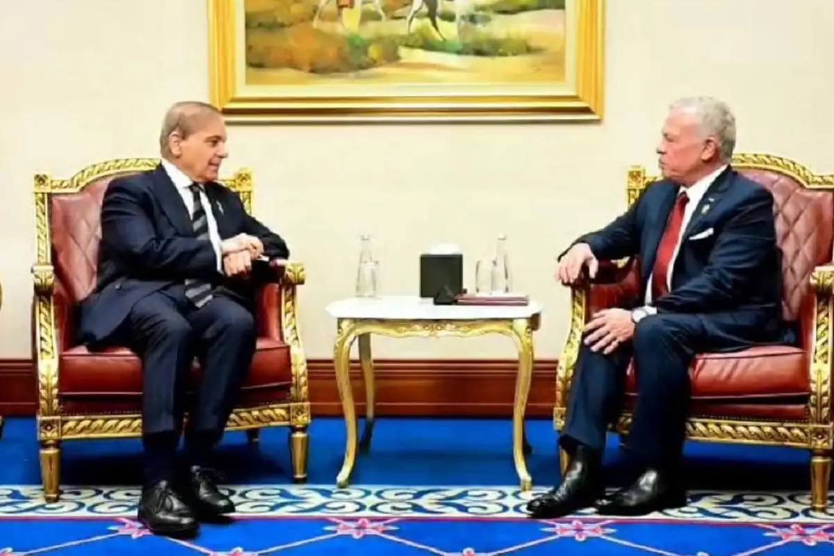 وزیر اعظم شہباز شریف سے اردن کے بادشاہ عبداللہ دوم کی ملاقات