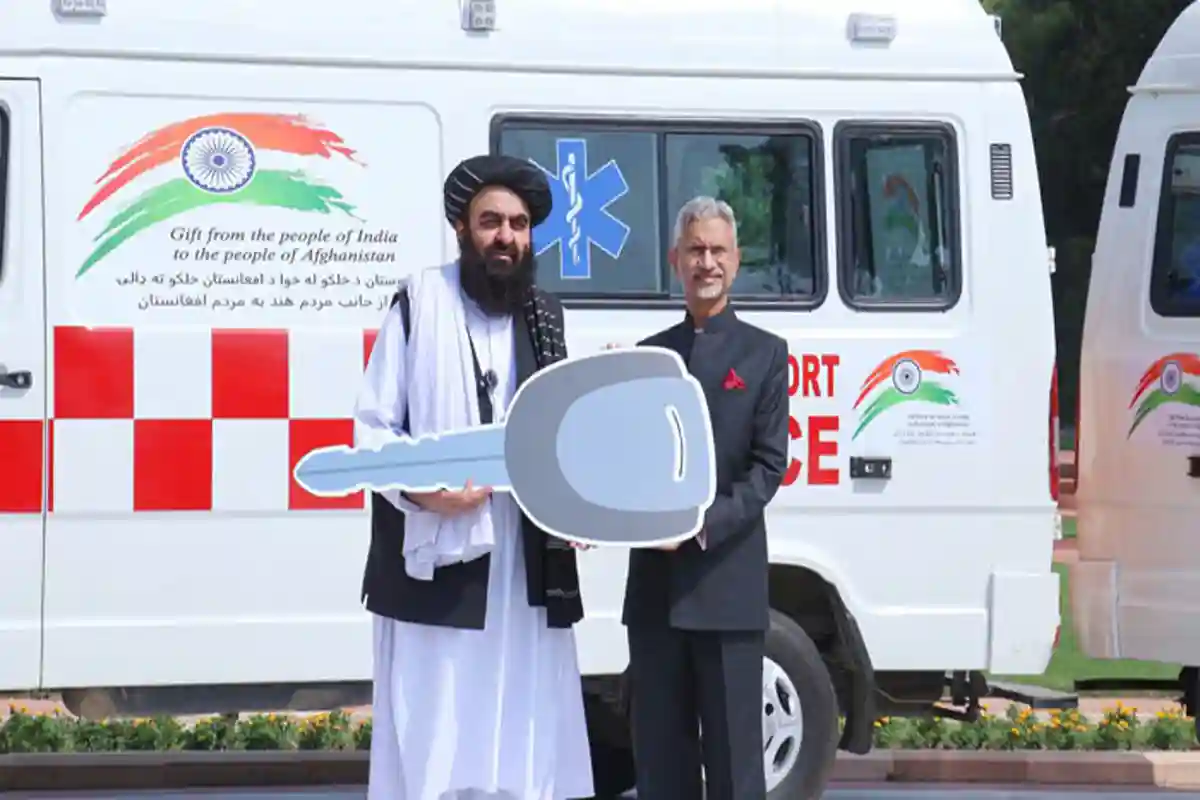 Afghan Foreign Minister visits India, ambulances gifted in Delhi
