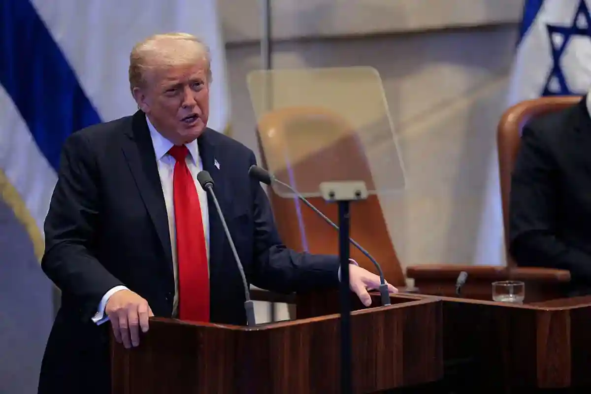 Riots erupt in Israeli parliament during US President Donald Trump's speech