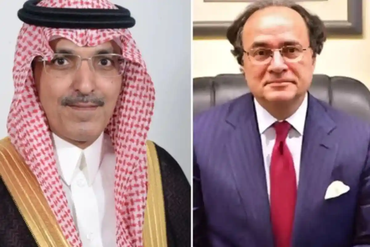 محمد اورنگزیب کی سعودی وزیر خزانہ سے ملاقات، تجارتی و سرمایہ کاری تعاون بڑھانے پر اتفاق