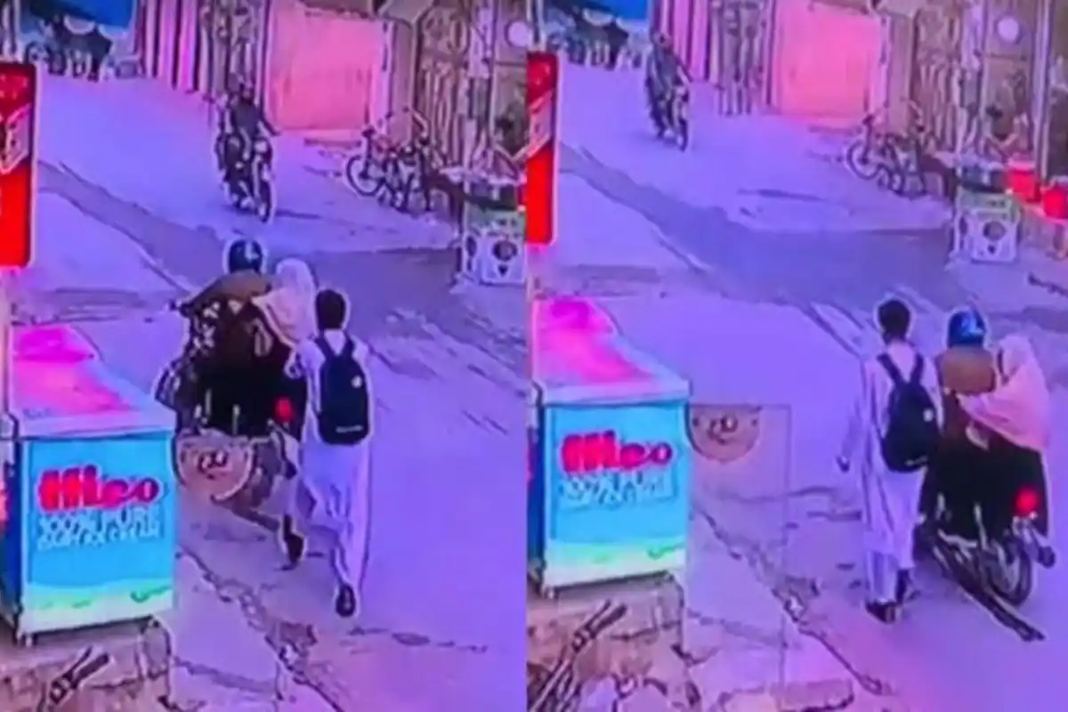 خاتون یا نقاب میں چھپا مرد؟ پشاور میں موبائل چھیننے کی ویڈیو وائرل