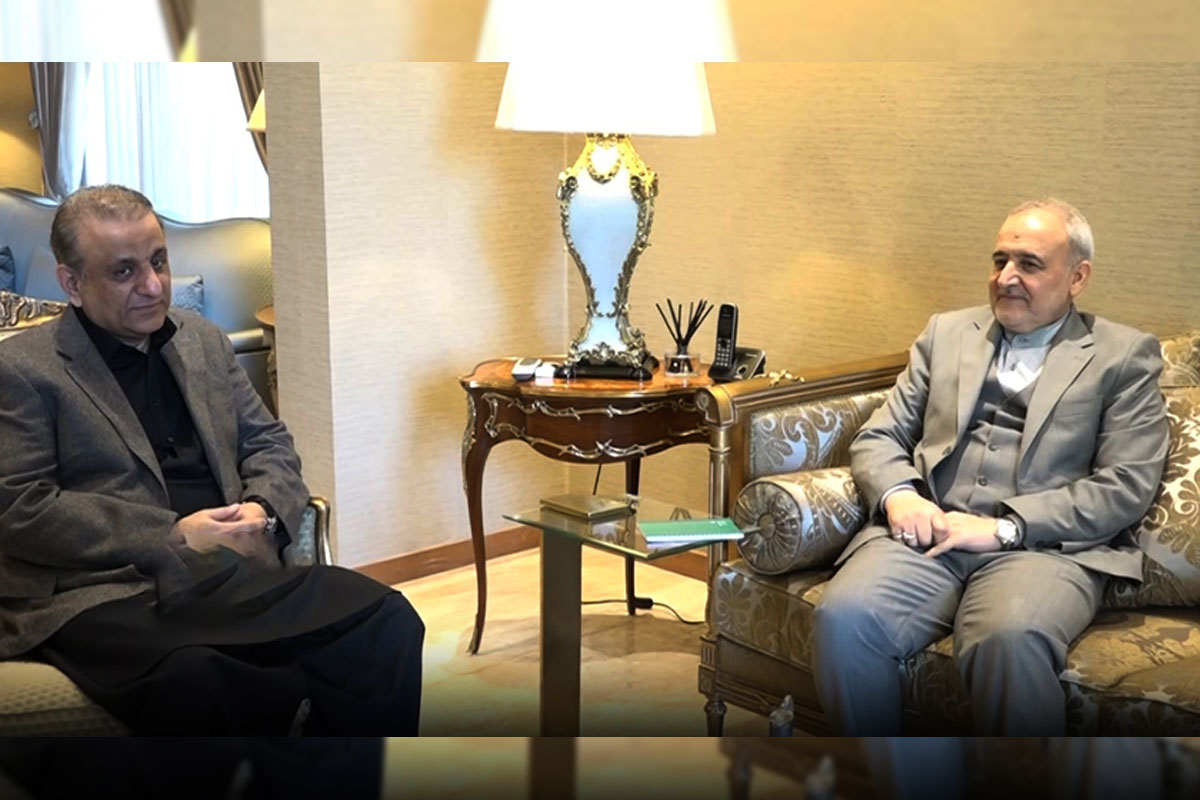 ایرانی سفیر رضا امیری مقدم کا وفاقی وزیر عبدالعلیم خان کے اعزاز میں ظہرانہ